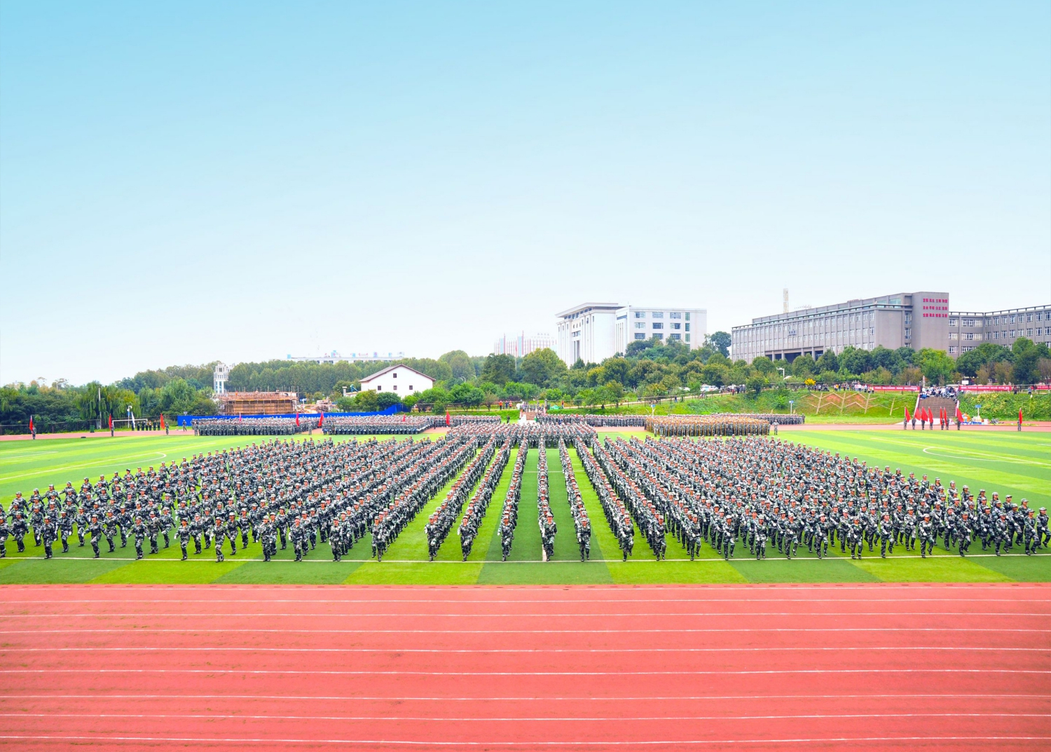 军训队列